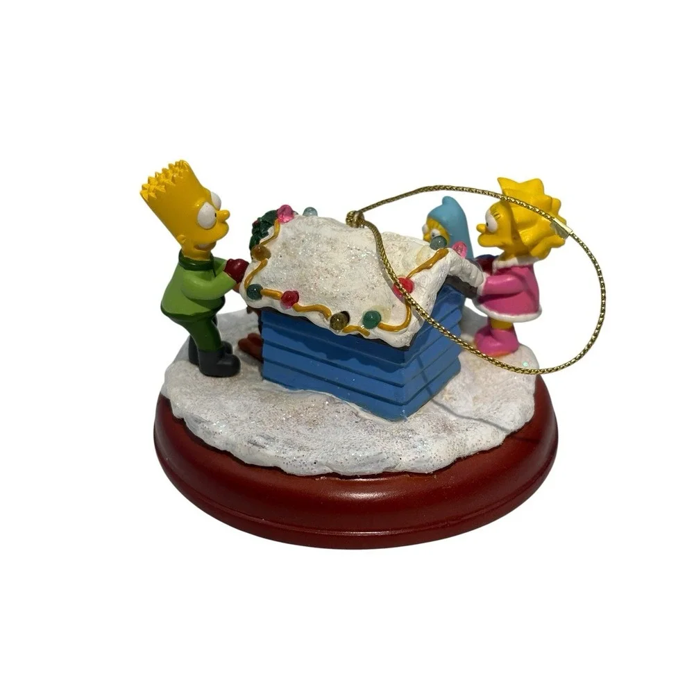 2004 Simpsons Bradford Christmas Ornament Illuminated 